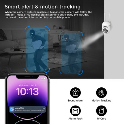 Smart Wi-Fi Camera with Full-Color Night Vision