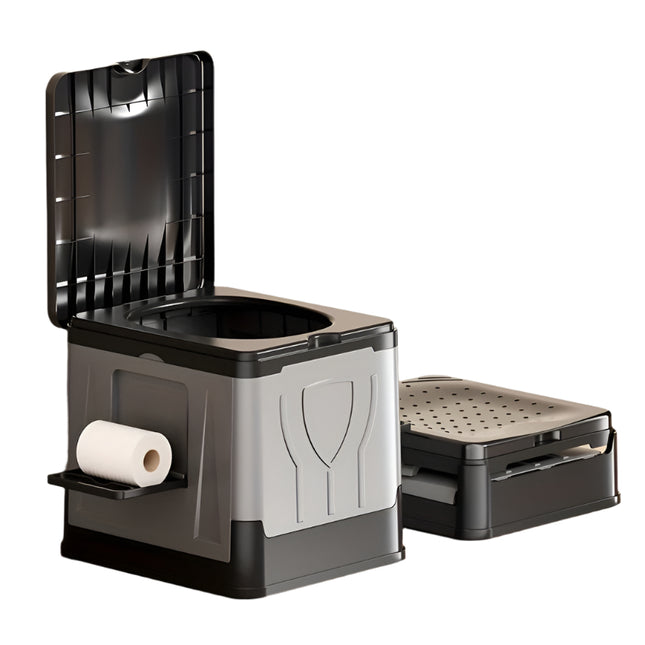 مرحاض تخييم محمول - سهل الاستخدام، صحي، وجاهز للسفر