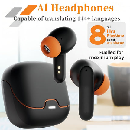 AI Translation Bluetooth Earbuds – Real-Time Voice, Music & More