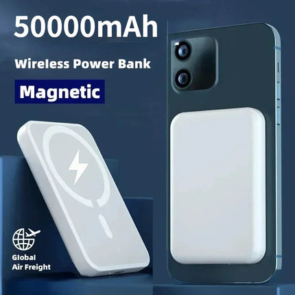Magnetic Wireless Power Bank – 50000mAh Fast Charge