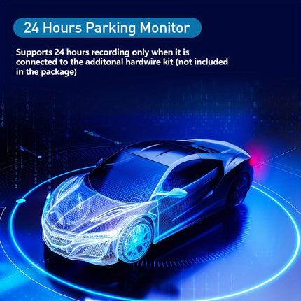 Dual Lens Dash Cam with Night Vision