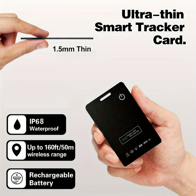 بطاقة تتبع المحفظة - محدد موقع GPS مع ميزة Find My المتوافقة مع نظام التشغيل iOS