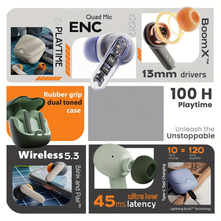 AI Translation Bluetooth Earbuds – Real-Time Voice, Music & More